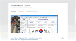 Desktop Screenshot of anwaltssoftware-blog.de