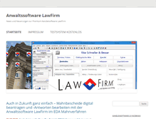 Tablet Screenshot of anwaltssoftware-blog.de